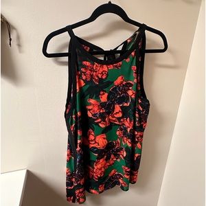 Vince Camuto tie back print top